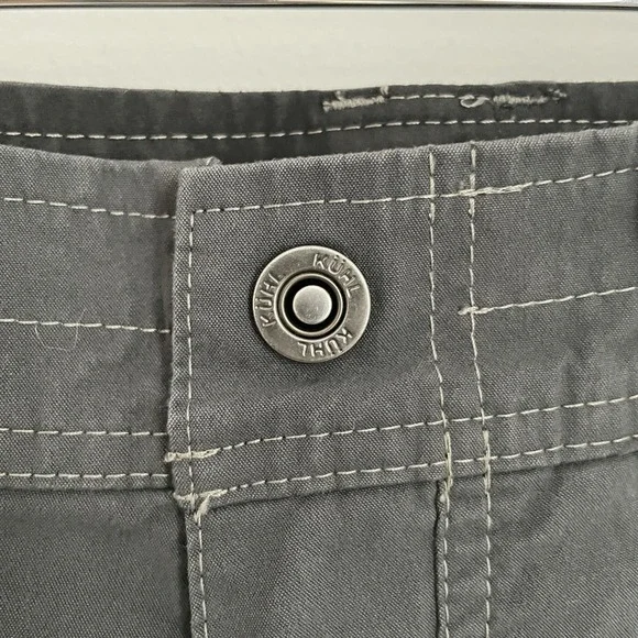 Kuhl Shorts Mens 35 Gray Hiking Trekking Outdoor Lightweight Cargo Gorpcore - Picture 2 of 16